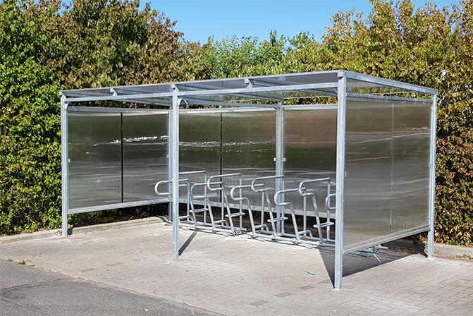 Fietsenstalling met fietsbeugels