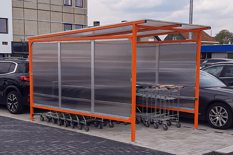 Oranje karrenstalling